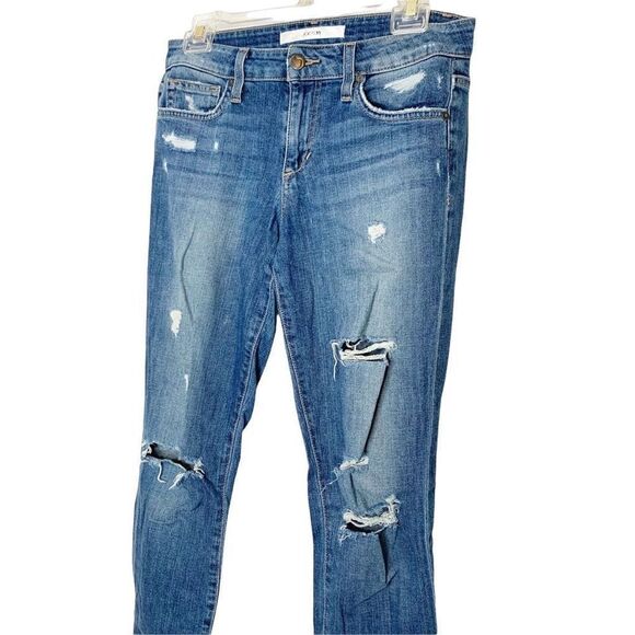 Joe's The Skinny Distressed Ripped Denim Jeans in Annette Wash Women’s Size 27 - Picture 4 of 14